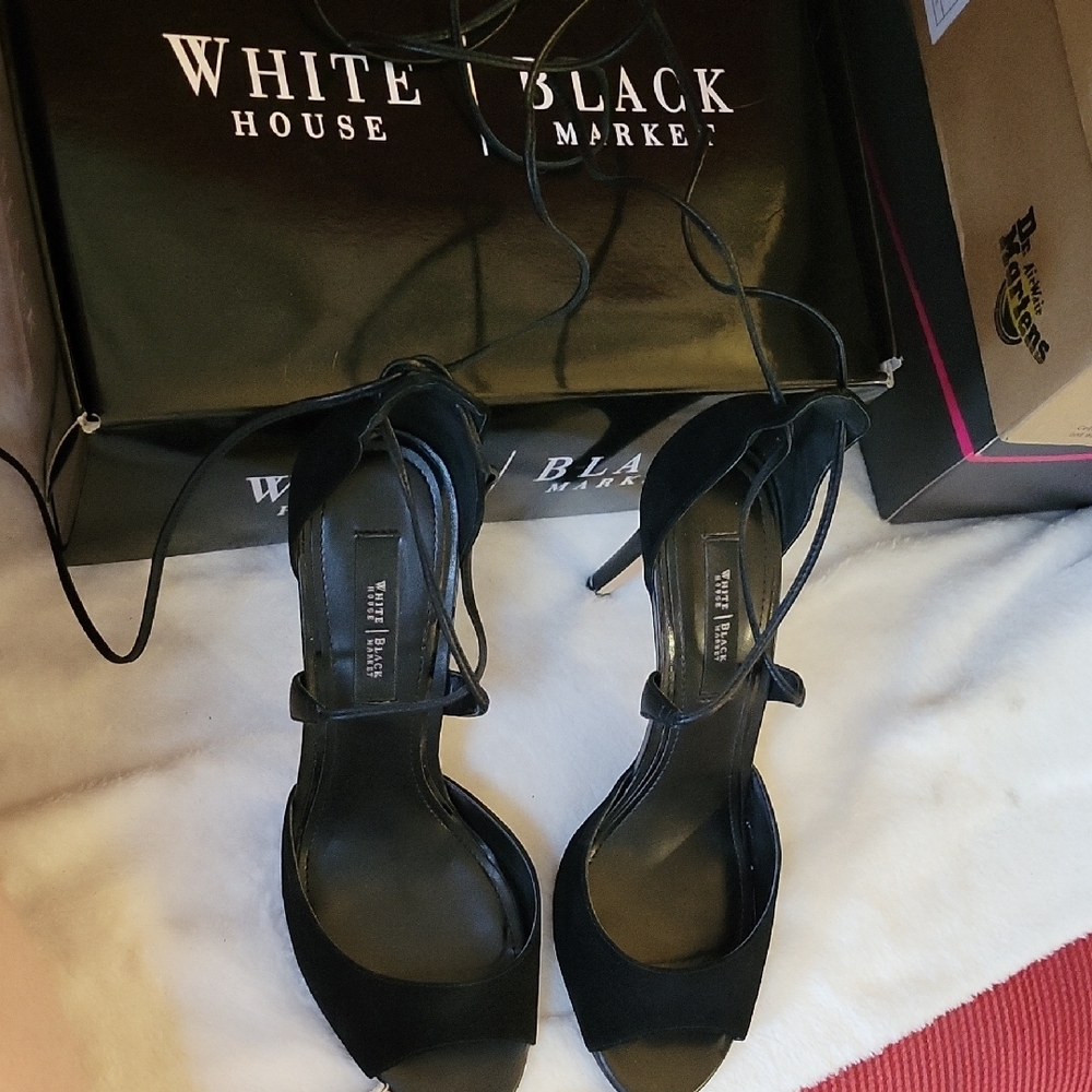 White House Black Market Women's Black Heels